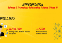 MTN Foundation Scholarship 2020-2021 For Nigerian Undergraduate Students