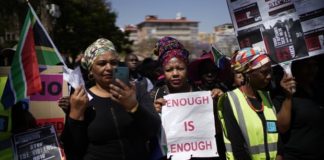 South Africa’s president Cyril Ramaphosa on Monday condemned a surge of femicides