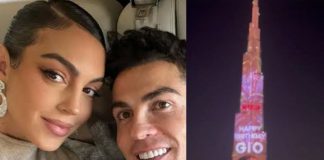 Cristiano Ronaldo Lights Up Dubai Skyline With His Girlfriend's Images On Her Birthday