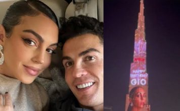 Cristiano Ronaldo Lights Up Dubai Skyline With His Girlfriend's Images On Her Birthday