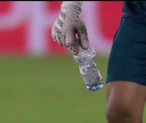 Egypt Goalkeeper's Water Bottle Covered With Notes On Senegal's Penalty Takers 