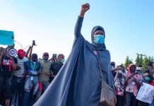 Buhari a disgrace – Aisha Yesufu reacts as terrorists threaten to kidnap President