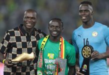 Cameroon captain, Vincent Aboubakar and Senegal stars, Sadio Mane and Edouard Mendy won awards following the conclusion of the 2021 Africa Cup of Nations, AFCON.