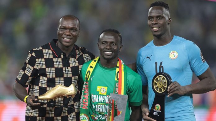 Cameroon captain, Vincent Aboubakar and Senegal stars, Sadio Mane and Edouard Mendy won awards following the conclusion of the 2021 Africa Cup of Nations, AFCON.