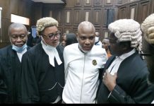 Federal High Court hears Nnamdi Kanu’s application challenging trial