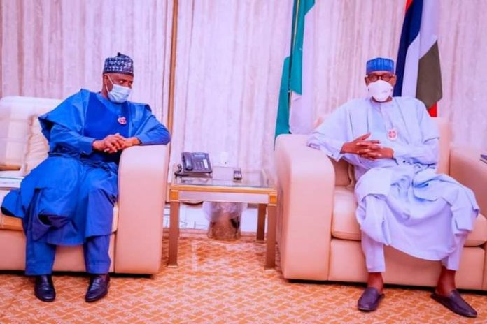 2023: Buhari, Sokoto Gov, Tambuwal meet in Aso Rock