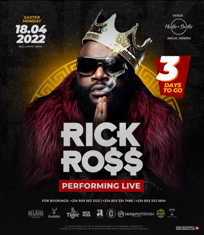 Rick Ross performs live at Hustle & Bustle, Easter Monday