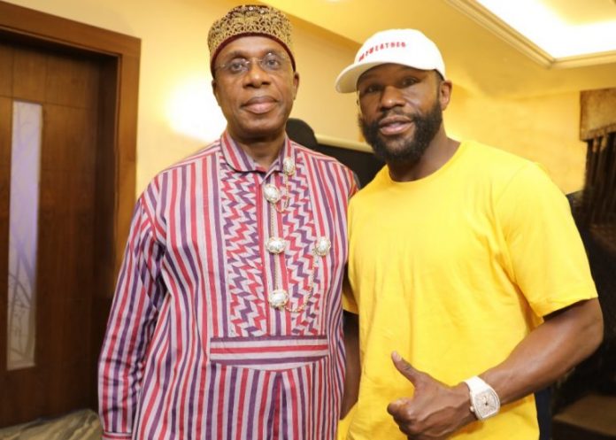 Mayweather Visits Amaechi, Talks About Plans To Establish Boxing Academy