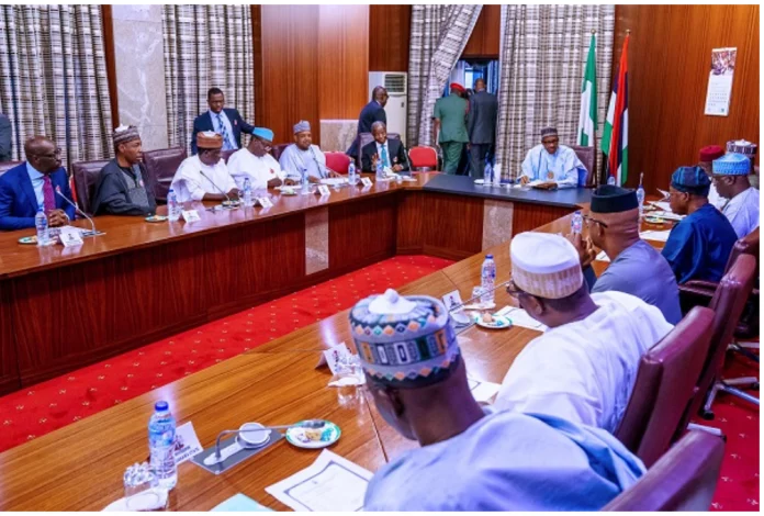 Allow me to pick my successor – Buhari begs APC Governors