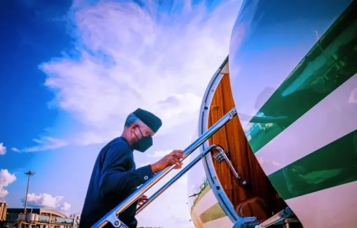 Osinbajo departs Nigeria for Abidjan after APC presidential primary defeat