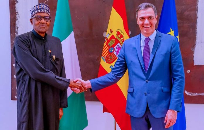 Buhari sounds food crisis alarm as Nigeria signs 9 agreements, MoU with Spain