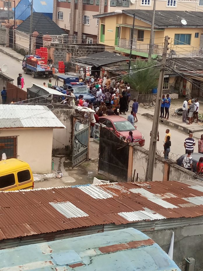 Breaking: Sponsored Area Boys snatches INEC registration materials in a catholic church premises at Ijesha