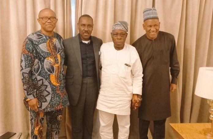 Peter Obi, Baba-Ahmed meet Obasanjo