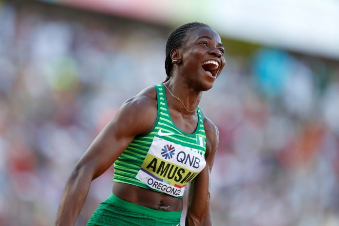 Amusan is Africa's top athlete, ranking fifth in the world