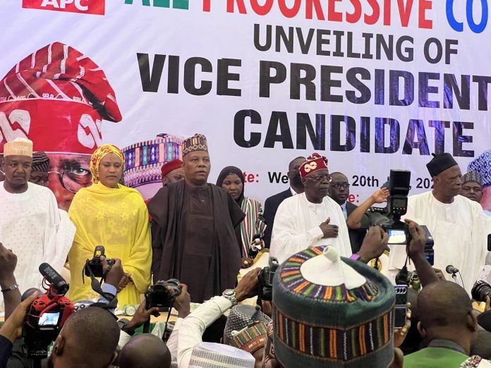 BREAKING: Presidency: APC unveils Shettima as Tinubu’s running mate amid Muslim-Muslim controversey