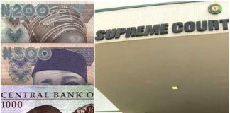 New naira - 10 states have petitioned the Supreme Court to overturn Buhari's directive