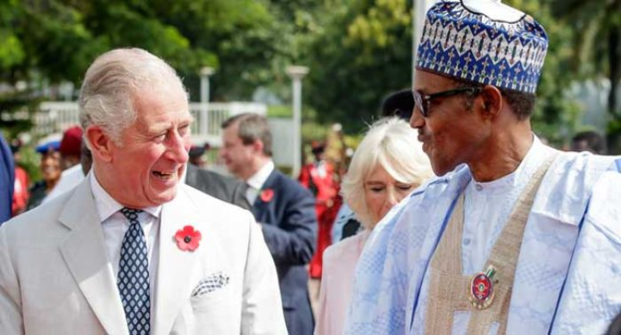 Buhari Bids Farewell to King Charles