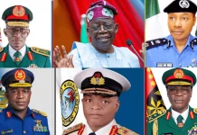 Tinubu's Service Chiefs And Their State Of Origin