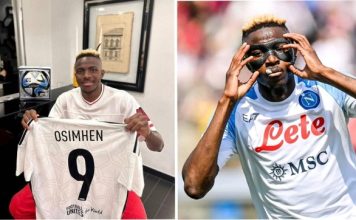 FIFA Honours Osimhen With Special Ball, Jersey After His Outstanding Performance