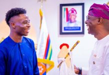 Lagos Governor, Babajide Sanwo-Olu, Meets Arsenal Star Bukayo Saka