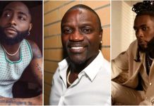 Davido vs Burna Boy: Akon chooses better musician