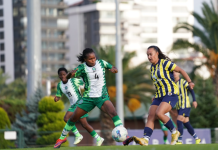 Super Falcons Thrash Australian Club 8-1 in Game ahead of World Cup