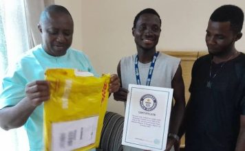 BREAKING: Tonye Solomon receives Guinness World Records Certificate