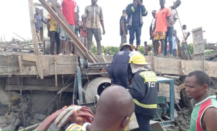 BREAKING: Many feared dead as two-storey building collapses in Abuja