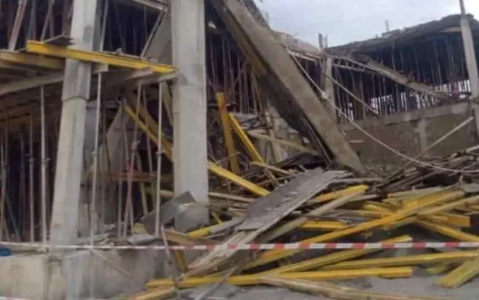 BREAKING: 20-Storey Hotel Building Collapses in Asaba (Photo)