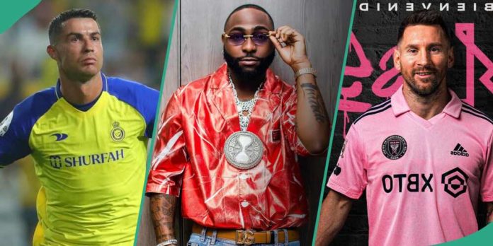 Davido chooses between Messi, Ronaldo