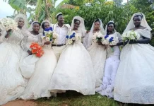 Ugandan businessman marries 7 wives in one day (Photo)