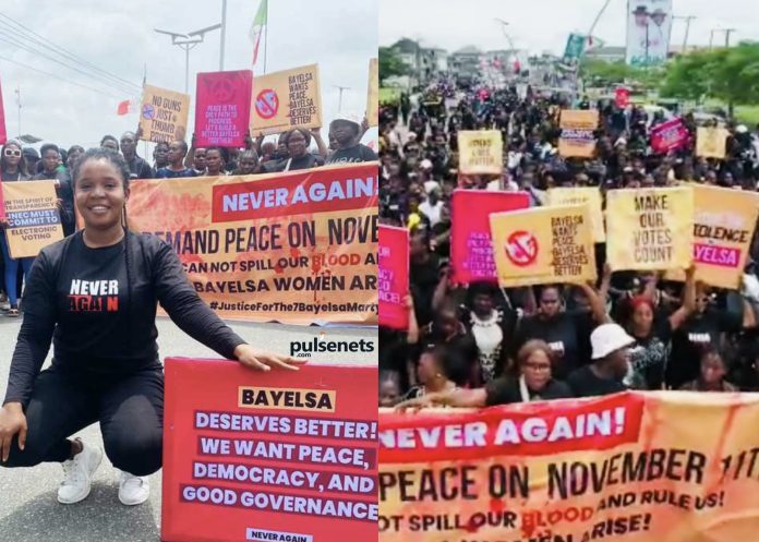 Youths Take to the Streets for a Non-Violence Peace Walk Ahead of Bayelsa State Elections
