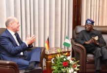 German chancellor meets Tinubu, reveals plan to deport 14,000 Naigerians