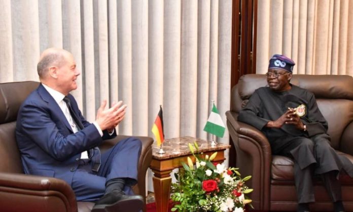 German chancellor meets Tinubu, reveals plan to deport 14,000 Naigerians