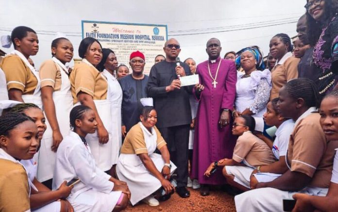 Peter Obi donates N20 million to missionary hospital in Enugu state