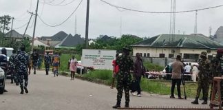 INEC Office in Bayelsa Heavily Guarded Ahead of Governorship Election