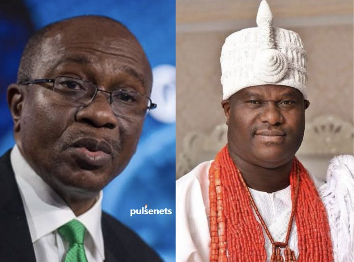 Ooni Of Ife Visits Ex-CBN Governor Emefiele In Kuje Prison, Seeks His Release