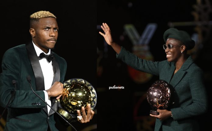 Osimhen and Oshoala Shine at CAF Awards as Nigeria Celebrates Historic Night