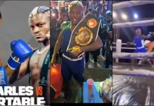 Singer Portable beats Charles Okocha in celebrity boxing match