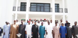 Shettima, Governors visit Tinubu in Lagos