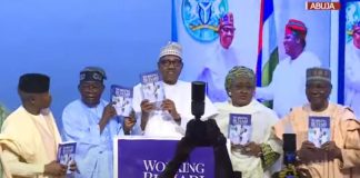 Tinubu, Buhari, Gowon Meet at Book Launch in Abuja