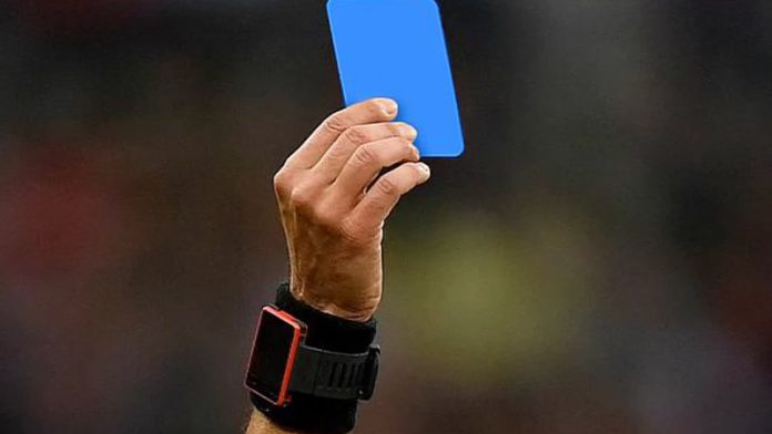 Football to introduce blue cards in biggest refereeing change for years