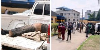 Rivers: Nigeria Police Exhumes Corpse of Notorious Cultist, Gift Okpara Who Killed Police DPO