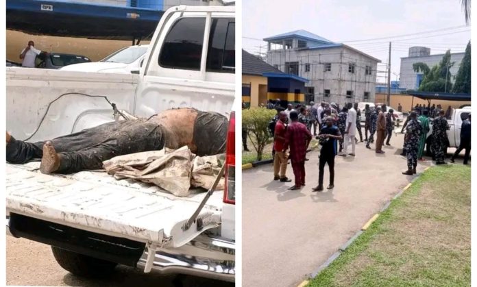Rivers: Nigeria Police Exhumes Corpse of Notorious Cultist, Gift Okpara Who Killed Police DPO