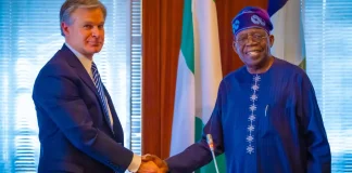 Tinubu meets FBI director, calls for stronger collaboration to fight cybercrime, terrorism