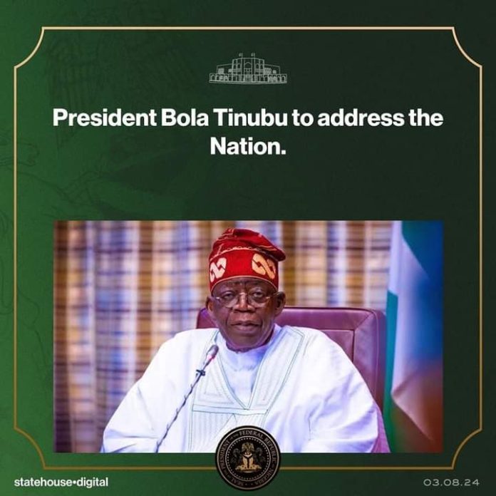 #EndBadGovernance: Tinubu addresses Nigerians, calls for end to protests