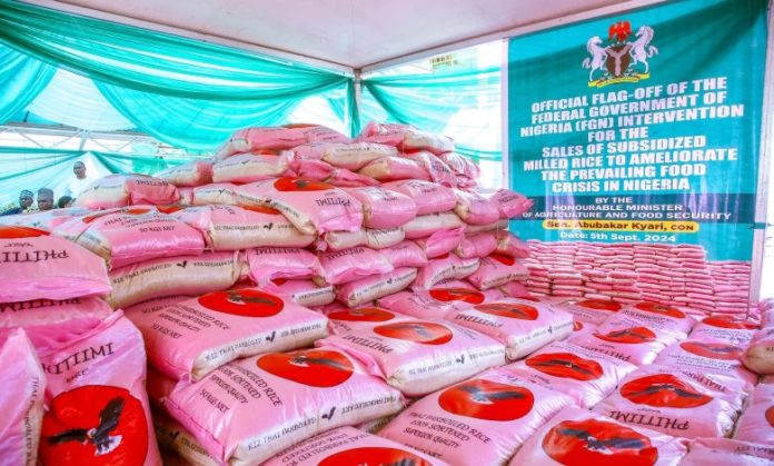 Tinubu’s Govt Flags-Off Sale of N40,000 Subsidized 50kg Bag of Rice