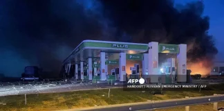 10 dead in Russia service station blast