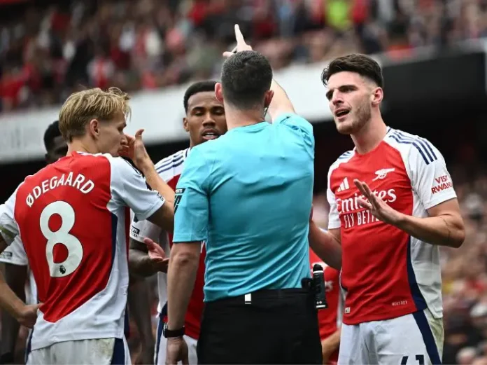 EPL: Absolute disgrace — Arsenal legend on Declan Rice red card