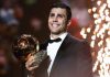 Spain’s Rodri clinches 2024 Ballon d’Or, edges out Vinicius Jr., Bellingham